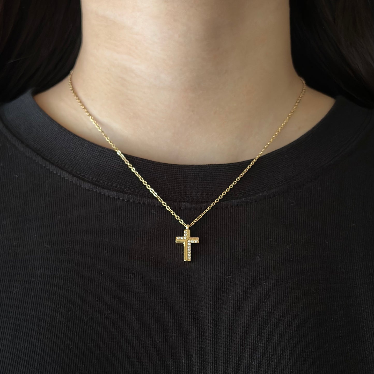 Half Cross Necklace