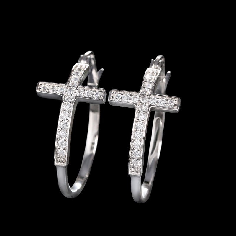 Cross Hoop Pierce