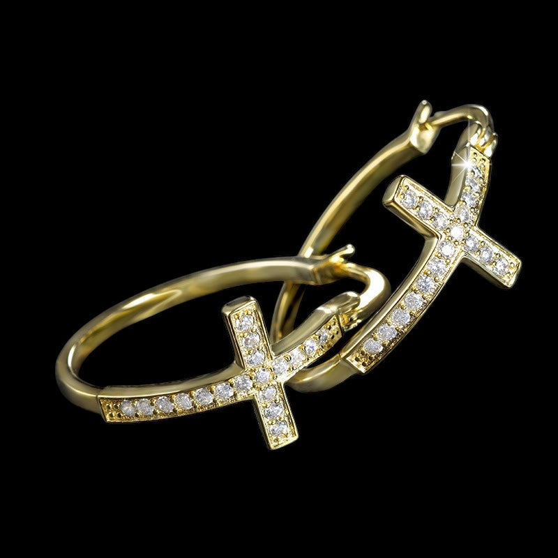 Cross Hoop Pierce