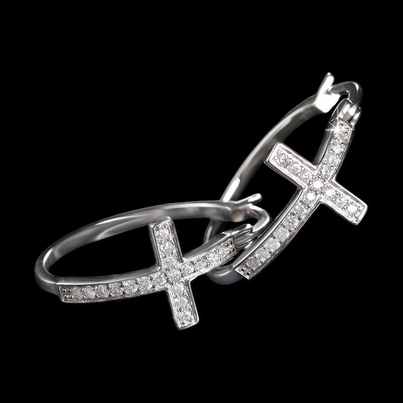 Cross Hoop Pierce