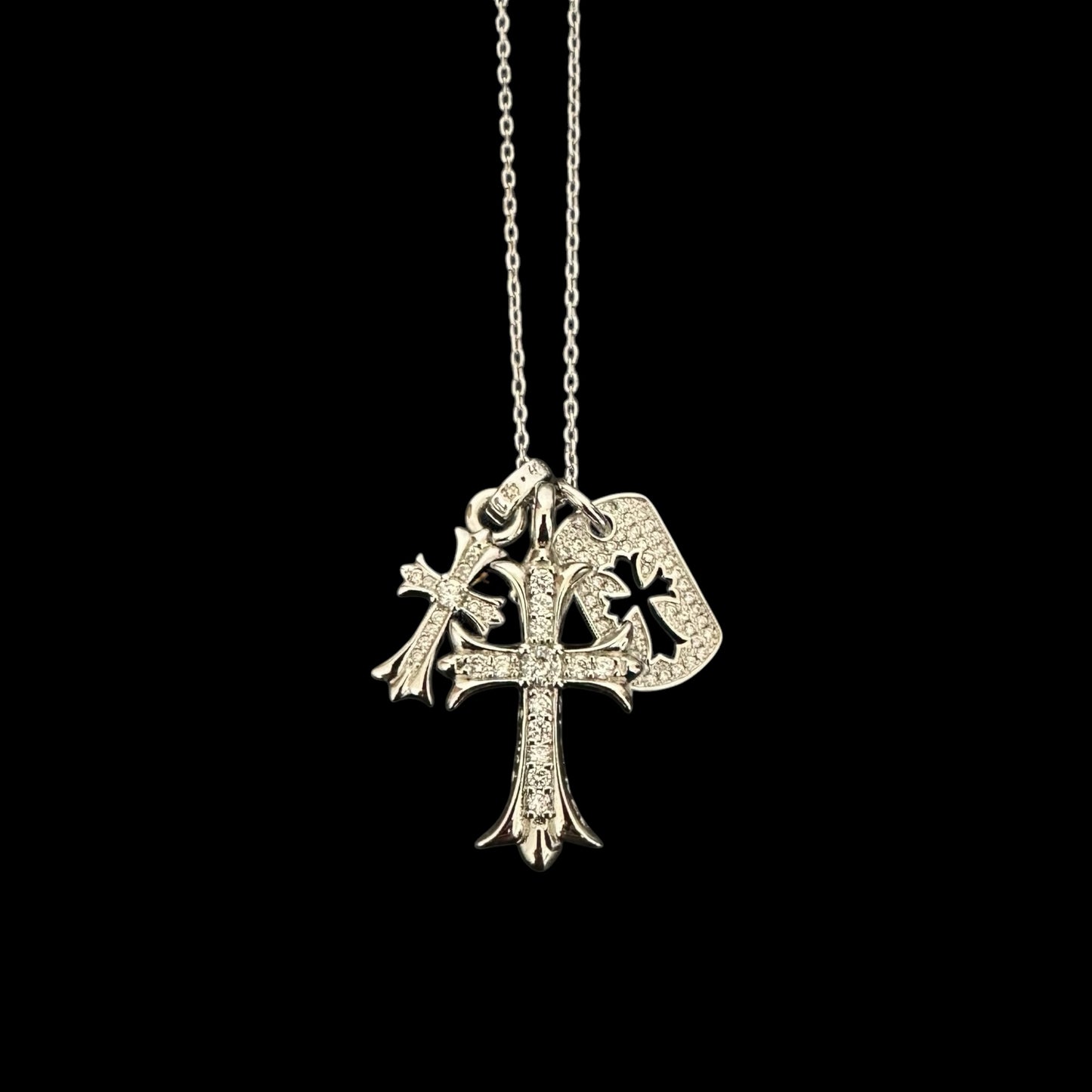 Triple Cross Necklace