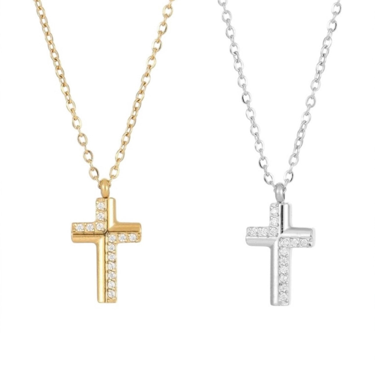 Half Cross Necklace