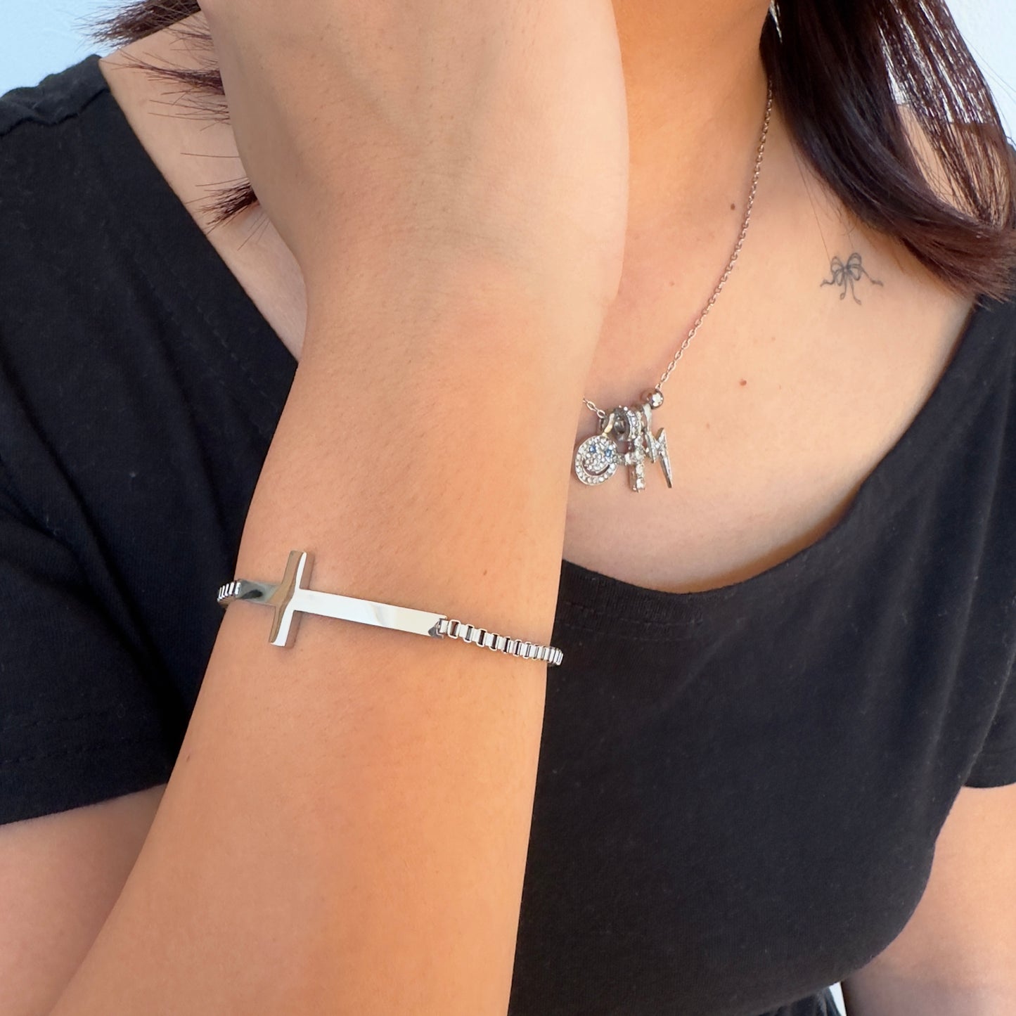 Plain Cross Bracelet